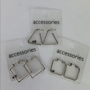 3 Pairs of H&M Earrings